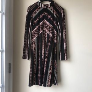 Free People multi-colored patterned dress in Small
